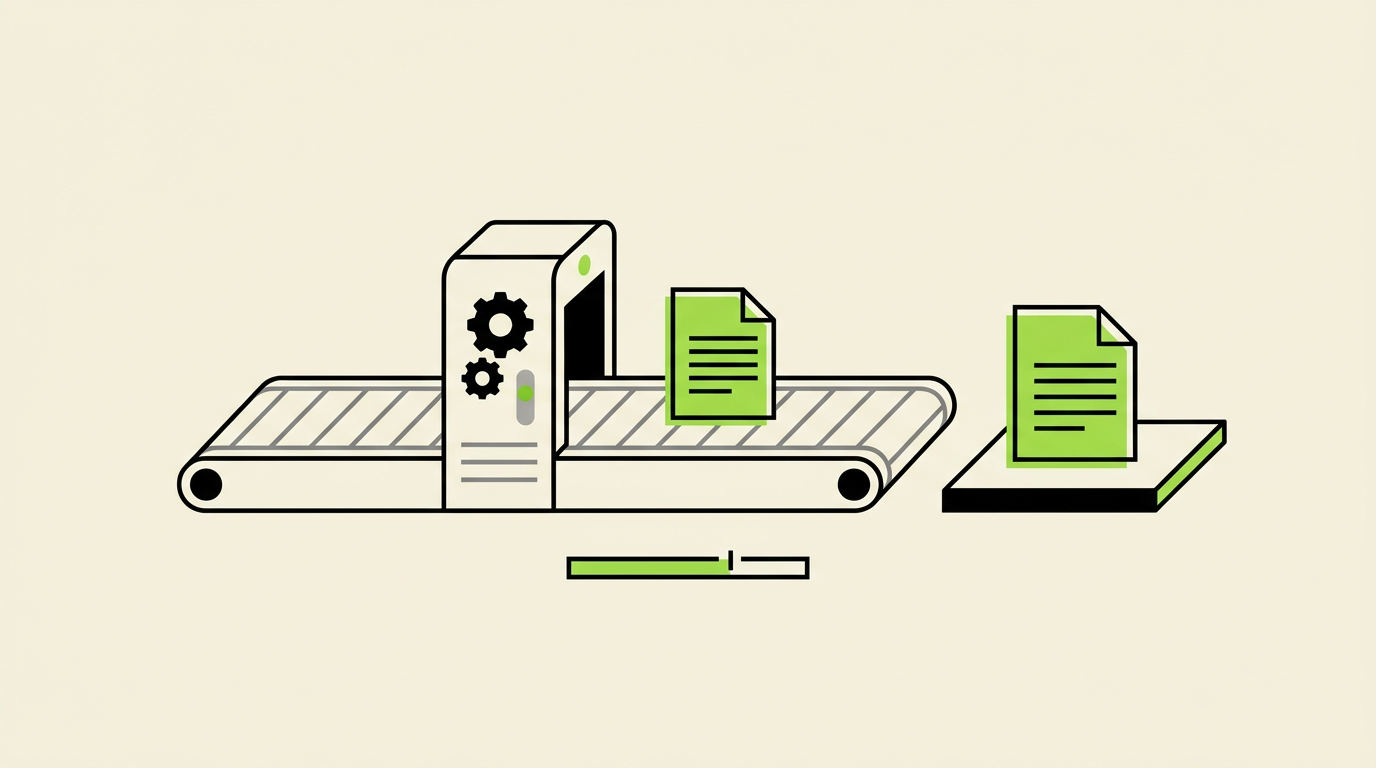 Test automated publishing with one controlled article