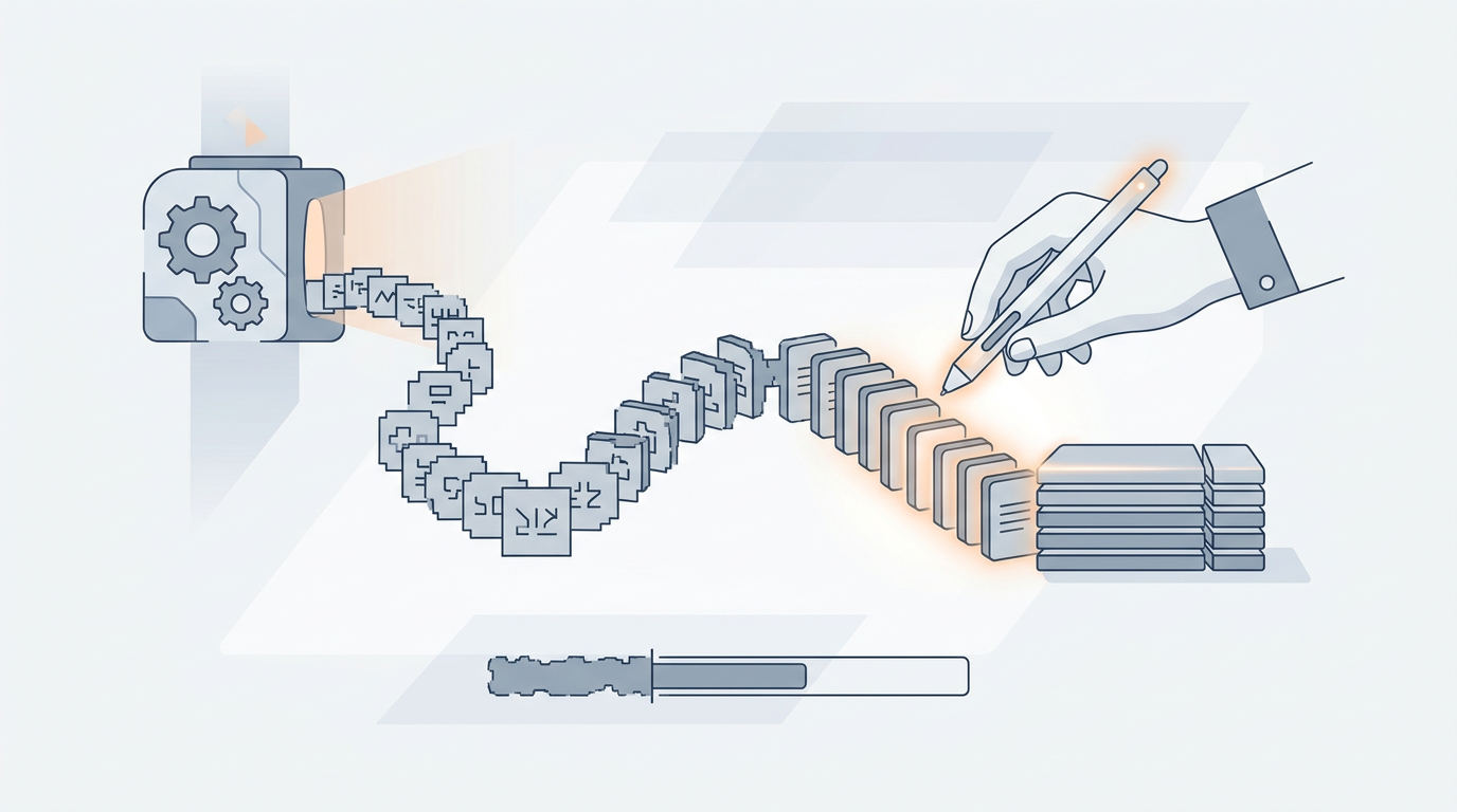 Generate the draft, then apply editorial controls