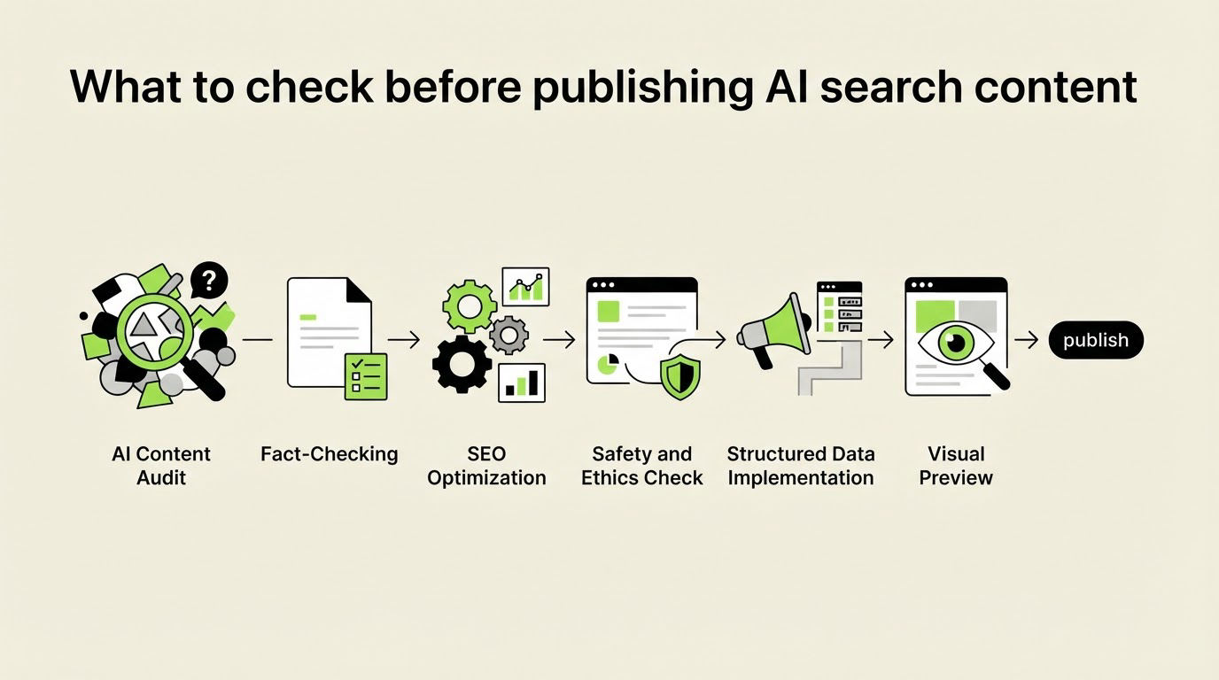 What to check before publishing AI search content