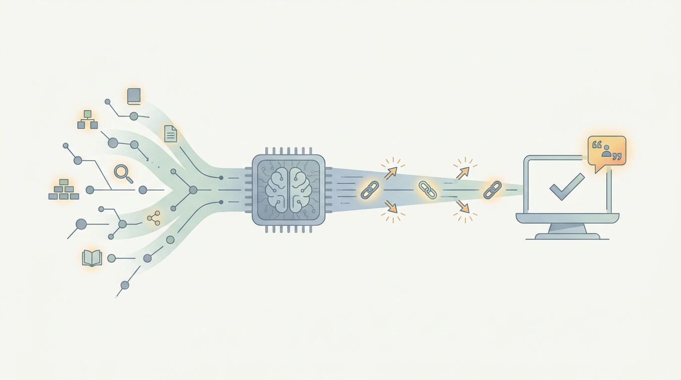 Information for earning citations from AI assistants